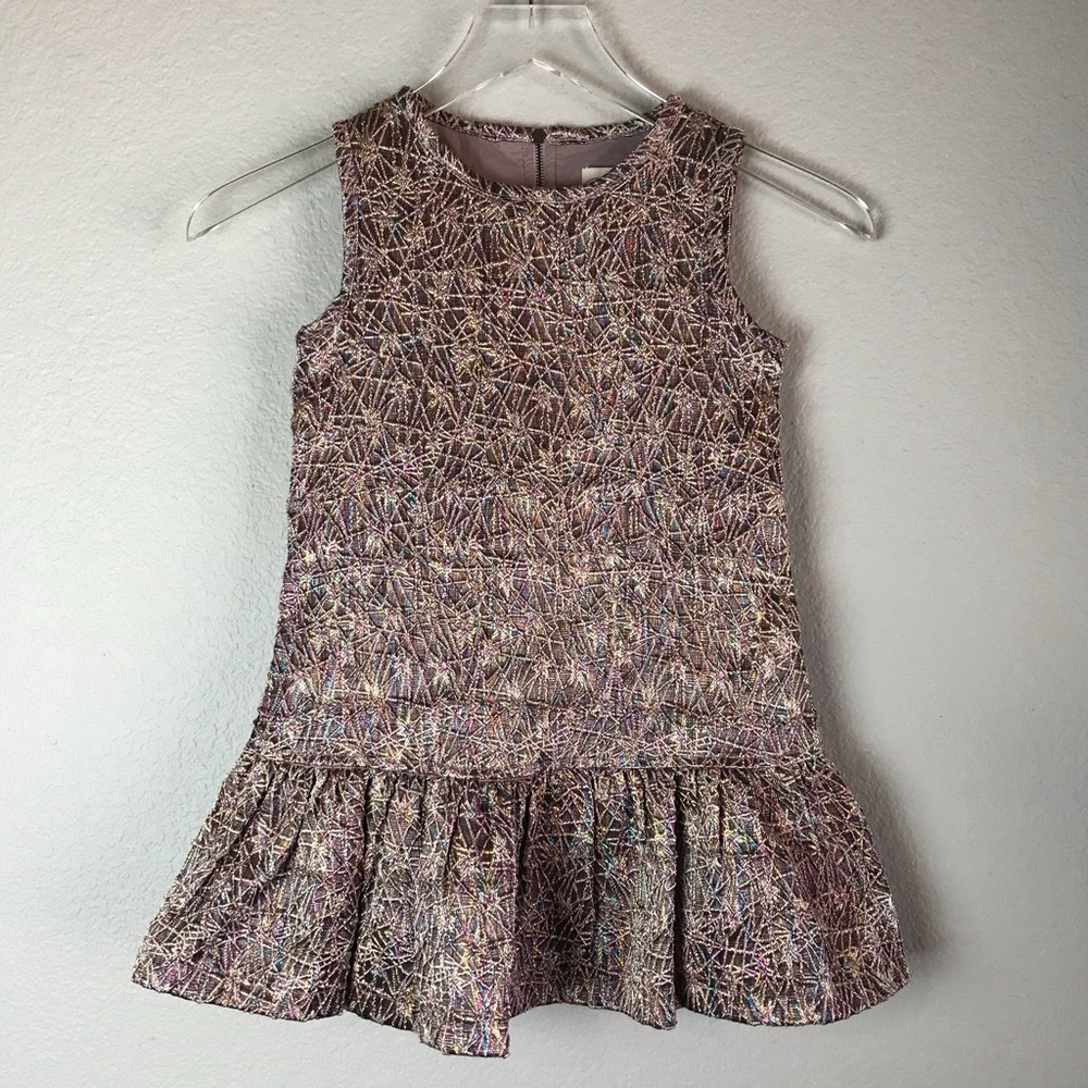Peek Brooklyn Shimmer Jacquard Drop Waist Dress